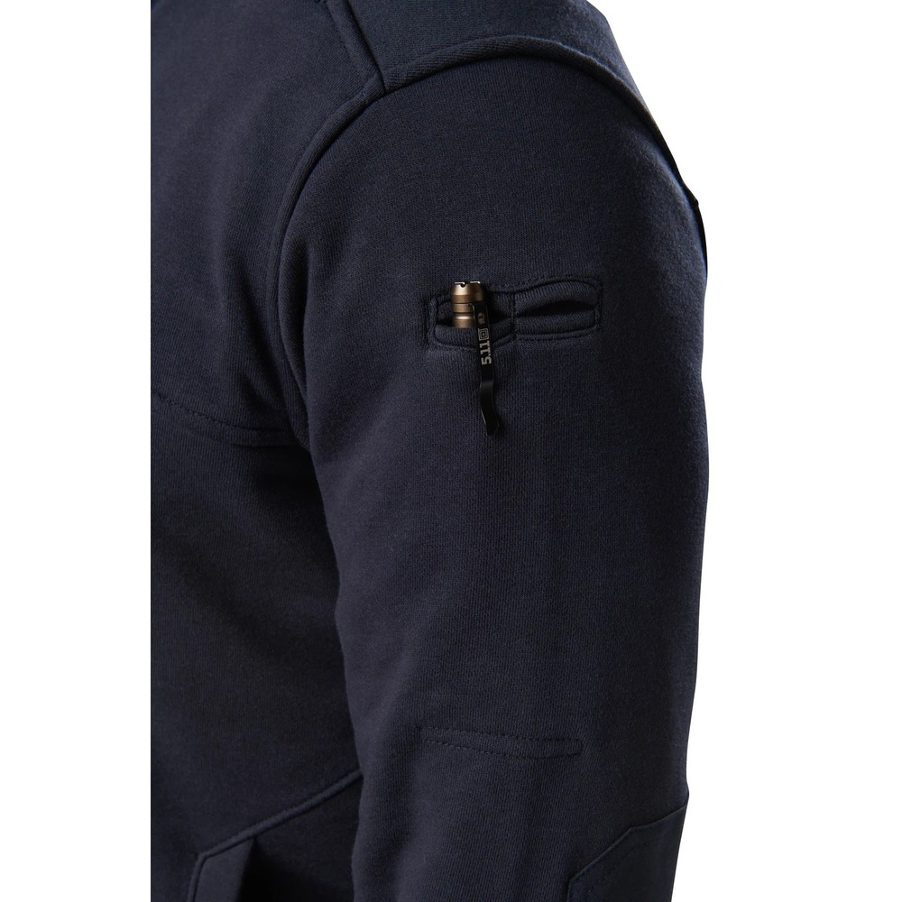 5.11 Tactical Job Shirt Quarter Zip 2.0 Fire Navy Size Large Regular New W/ Tags - Picture 6 of 11